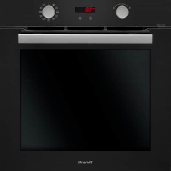 BRANDT BOP2112B 67 Lt Μαύρο Εντοιχιζόμενος Φούρνος Άνω Πάγκου image 0