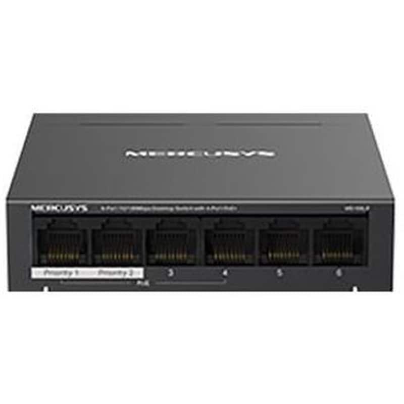 Mercusys MS106LP v1 Unmanaged L2 PoE+ Switch με 6 Θύρες Ethernet