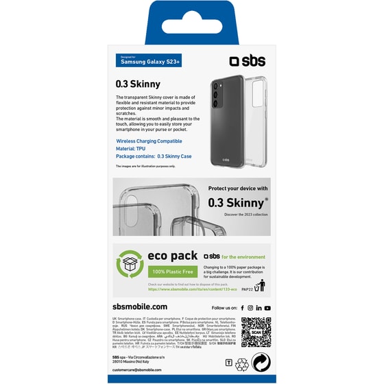 Θήκη Samsung Galaxy S23+ - Sbs Skinny Cover - Transparent image 3
