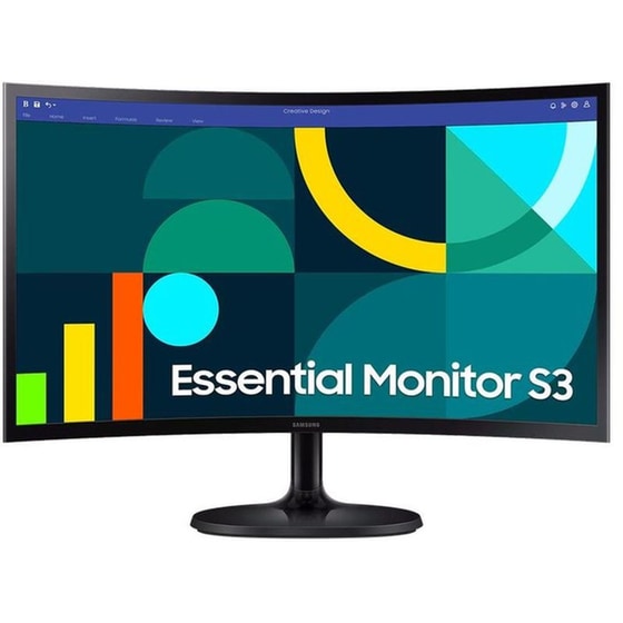 Samsung Essential Monitor S3 S36GD LS24D364GAUXEN 24'' FHD VA Curved 100Hz 4ms image 0