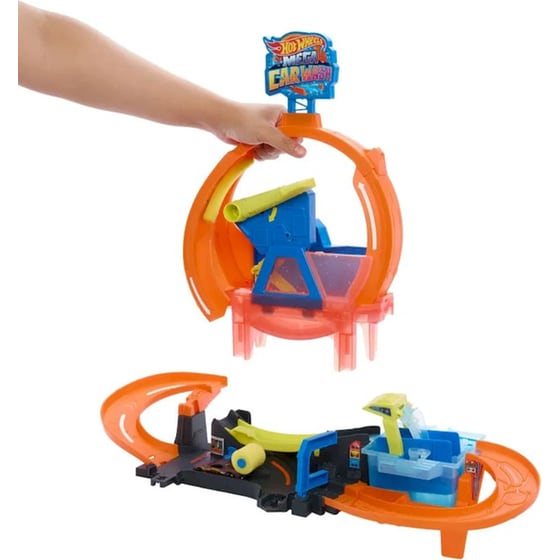 Πλυντήριο Χρωμοκεραυνών Mattel Hot Wheels με Λουπ image 4
