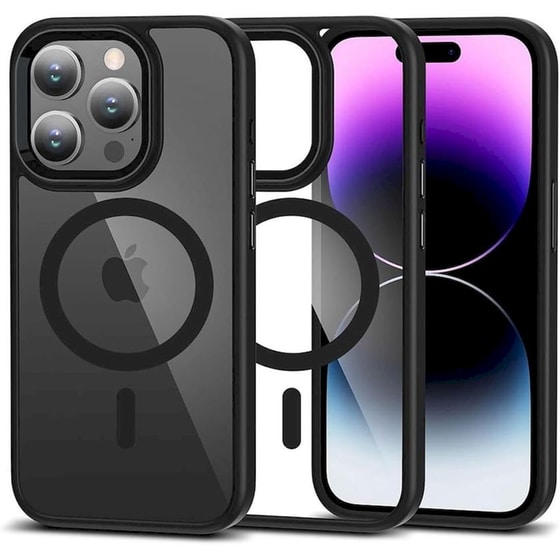 Θήκη Apple iPhone 15 Pro - Tech-Protect MagMat MagSafe - Black / Clear image 0