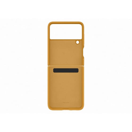 Θήκη Samsung Galaxy Z Flip 3 Leather Cover - Mustard image 1