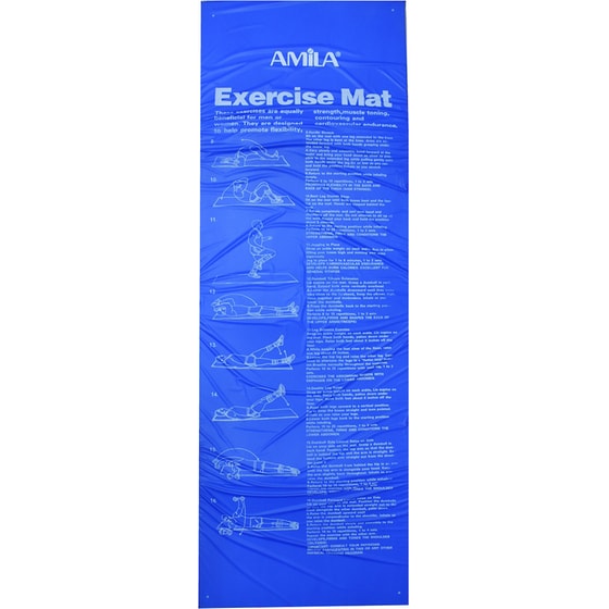 Στρώμα Γυμναστικής Amila 44206 από PE 180x60x2.5 cm - Μπλε/ Κόκκινο image 1