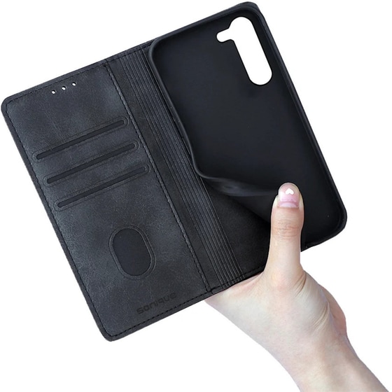 Θήκη Samsung Galaxy S23 - Vintage Magnet Book Sonique - Μαύρο image 4