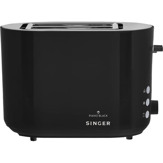 SINGER PIANO BLACK TO-850 PBL 2 Θέσεων 950W Μαύρο Φρυγανιέρα image 0
