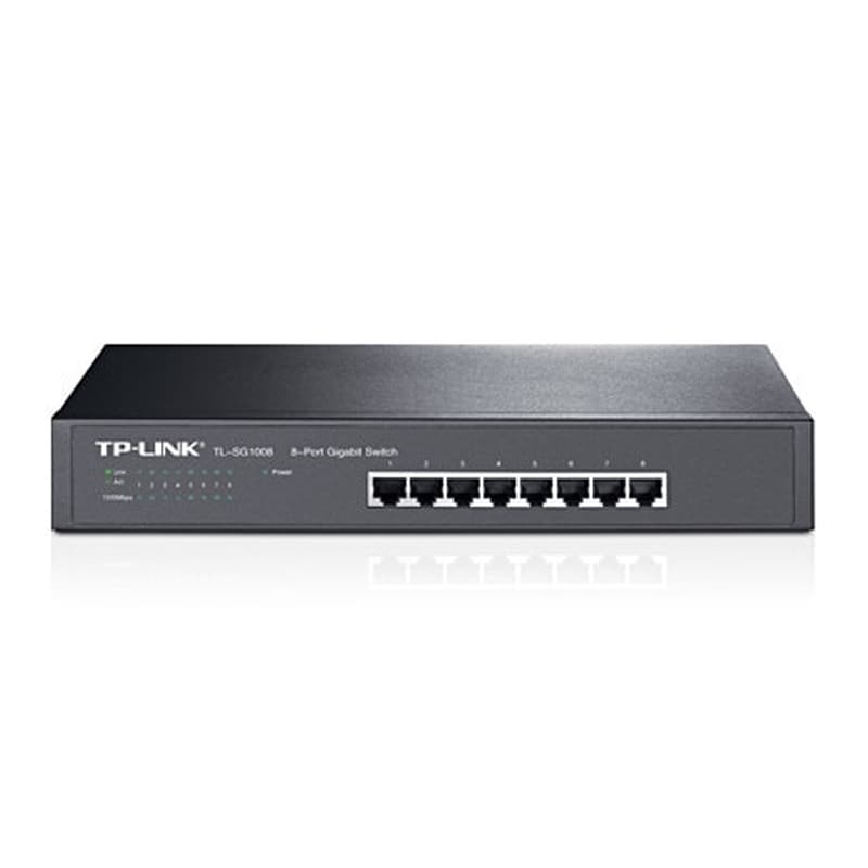 TP-LINK TP-Link TL-SG1008 Network Switch Unmanaged Gigabit Ethernet (1000 Mbps) 1U