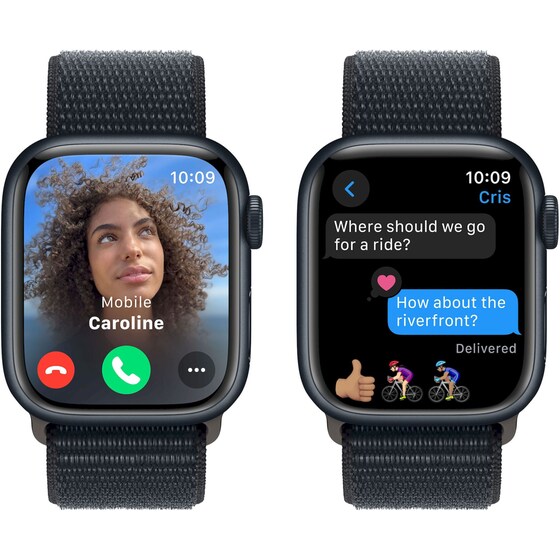 Apple Watch Series 9 Aluminium Midnight GPS 41mm - Midnight Sport Loop image 5