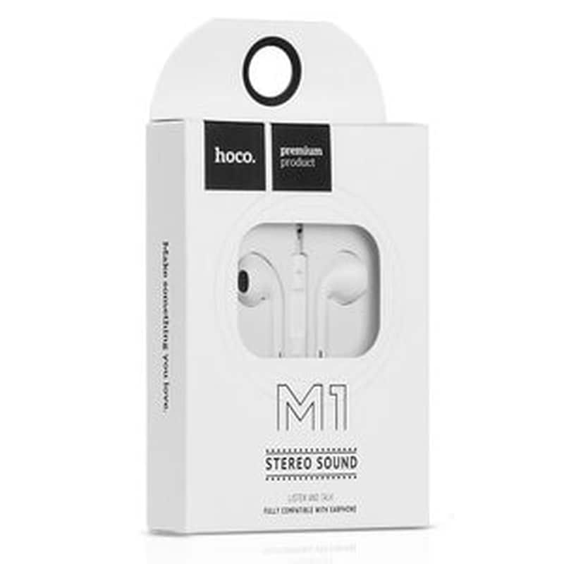 HOCO Ακουστικά Handsfree Hoco M1 3.5mm Jack - Λευκό