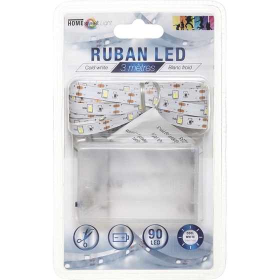 Ταινία Led Spitishop 330 cm 90 Λαμπάκια με Μπαταρίες H-s White 147951b image 1