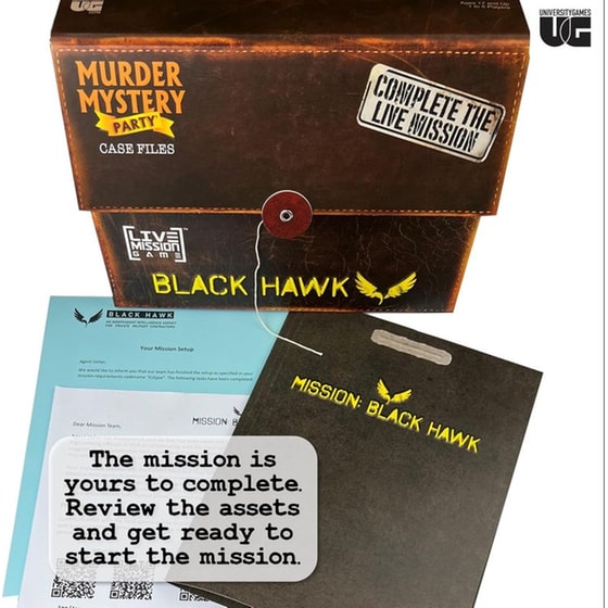 Επιτραπέζιο University Games Murder Mystery Party Case Files: Mission Black Hawk image 3