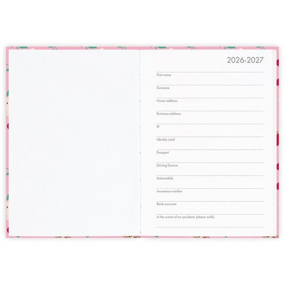 Ημερολόγιο Ημερήσιο 2027 16Μ Small Teddy Bear Cherry Pink image 1