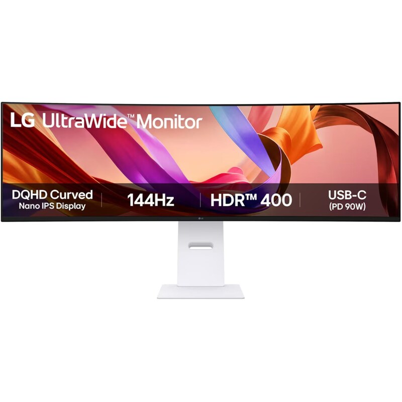 LG 49U950A-W Monitor 49 DQHD IPS DQHD Curved 144Hz 5ms