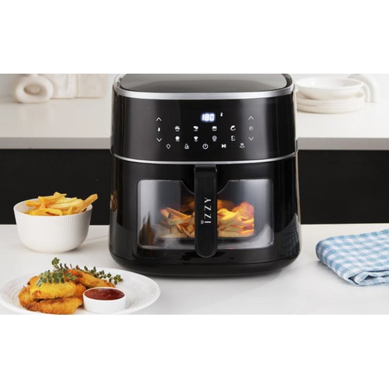 IZZY IZ-8218 με Αποσπώμενο Κάδο 1800 W 8.2 L Μαύρο Φριτέζα Αέρος image 6