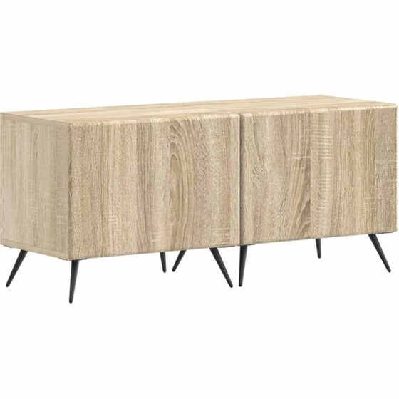 Έπιπλο Τηλεόρασης VidaXL BREDA με LED 3 τμχ 198 x 35 x 43 cm - Sonoma Δρυς image 3