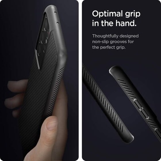 Θήκη Samsung Galaxy S21 Ultra - Spigen Liquid Air - Matte Black image 3