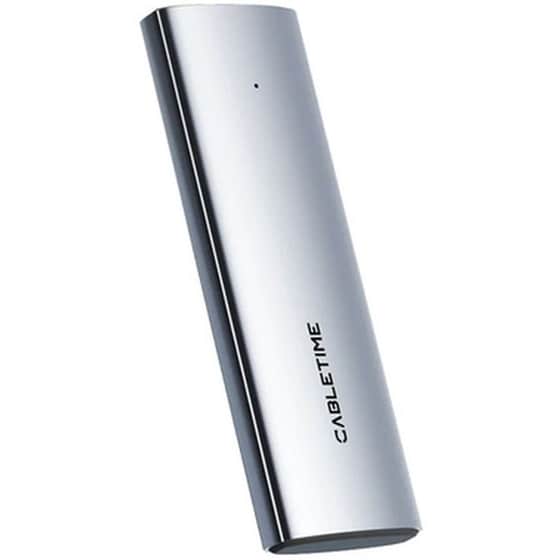 Cabletime Θήκη Για M.2 Nvme/sata Ssd Ct-ssd03-ag Tool Free, 10gbps, Γκρι image 0