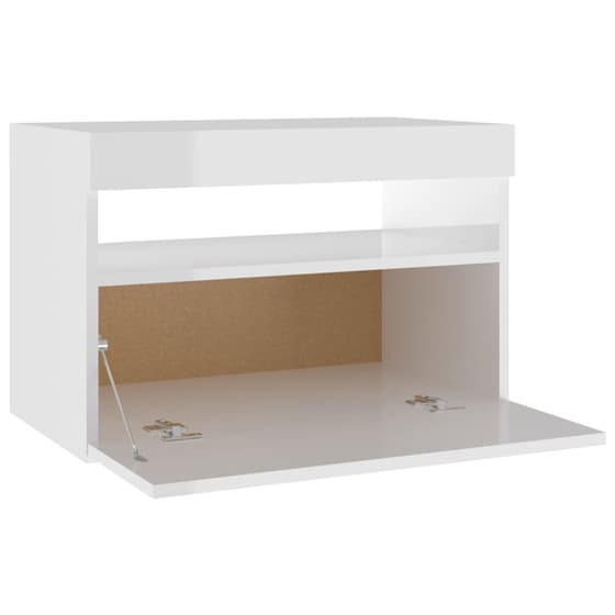 Έπιπλο Τηλεόρασης VidaXL από Μοριοσανίδα 60x35x40cm - Λευκό image 3