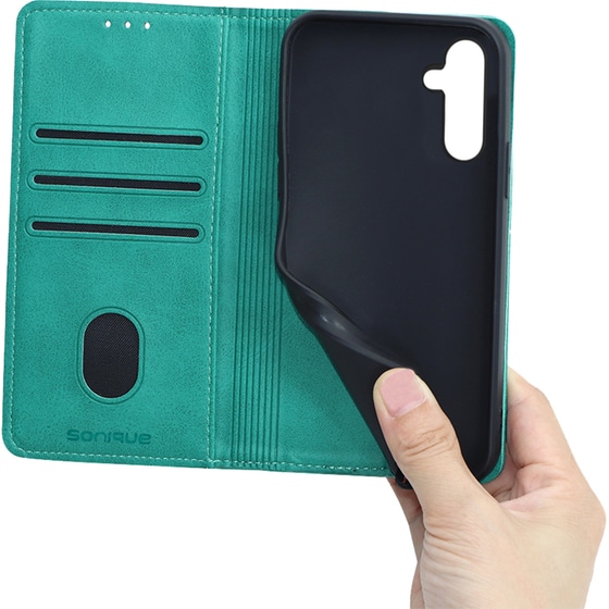 Θήκη Samsung Galaxy A54 5G - Vintage Magnet Book - Βεραμάν image 4