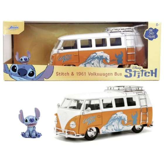 Αυτοκίνητο Jada Disney Stitch 1961 Volkswagen Bus 1:24 image 1
