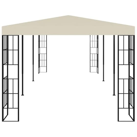 Κιόσκι Vidaxl Ατσάλι 3x6m - Κρεμ image 4