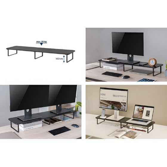 Βάση Οθόνης Επιτραπέζια Gembird MS-TABLE2-01 έως 20 kg image 4