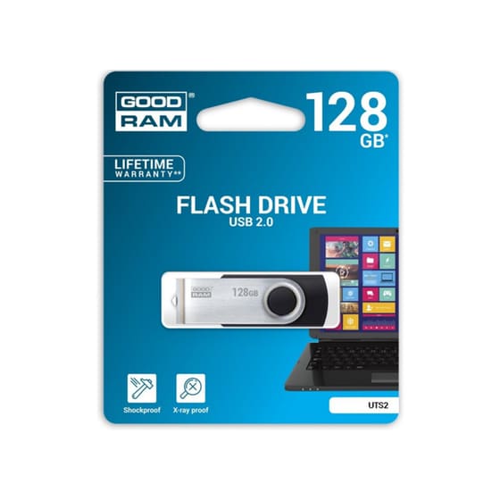 Goodram Twister 128 GB - USB 2.0 - Μαύρο image 0