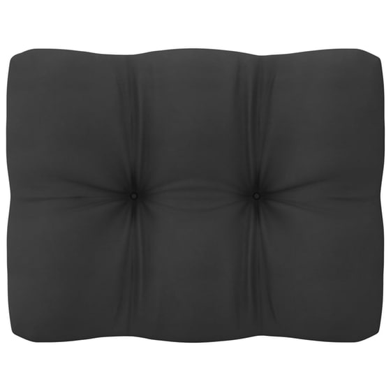 Καναπές Κήπου Τριθέσιος Vidaxl από Μασίφ Ξύλο Πεύκου 70x70x67 cm - Μαύρος/Γκρι image 3