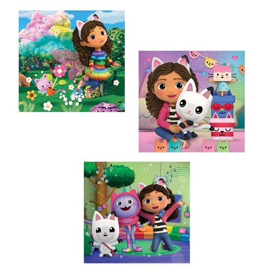 Παιδικό Παζλ Clementoni Super Color Gabby's Dollhouse (3x48 Κομμάτια) image 2