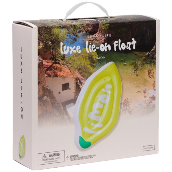 Στρώμα Θαλάσσης SunnyLife Luxe Lie-On Float Λεμόνι - Κίτρινο image 6