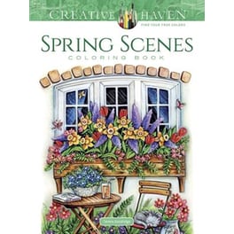 Creative Haven Spring Scenes Coloring Book