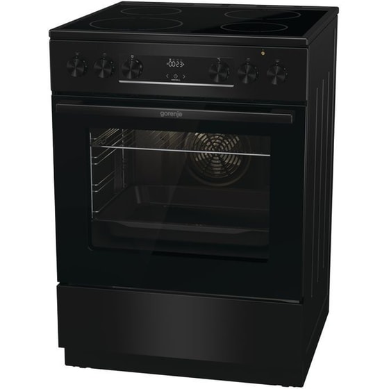 GORENJE GEC6C40BG 71 Lt Μαύρο Ηλεκτρική Κουζίνα Κεραμική image 3