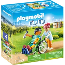 PLAYMOBIL® City Life Ασθενής με Καροτσάκι (70193)
