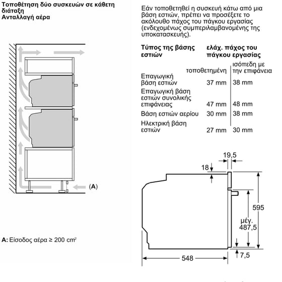 BOSCH Serie 8 HBG7764B1 71 Lt Μαύρο Εντοιχιζόμενος Φούρνος Άνω Πάγκου image 8