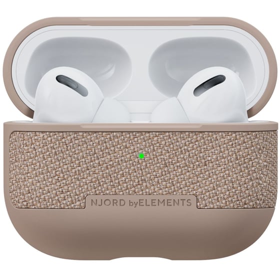Θήκη Apple AirPods Pro - Njord Υφασμάτινη - Pink Sand image 0