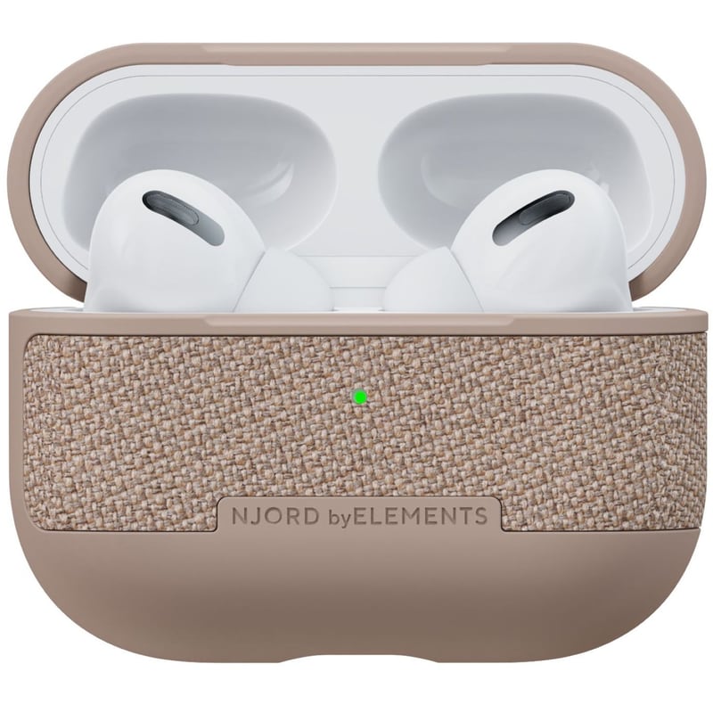 Θήκη Apple AirPods Pro - Njord Υφασμάτινη - Pink Sand