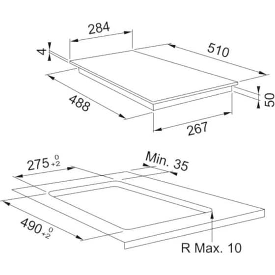 FRANKE SMART FSM 302 I BK 30 cm x 51 cm Μαύρo Εστία Επαγωγική Αυτόνομη image 4
