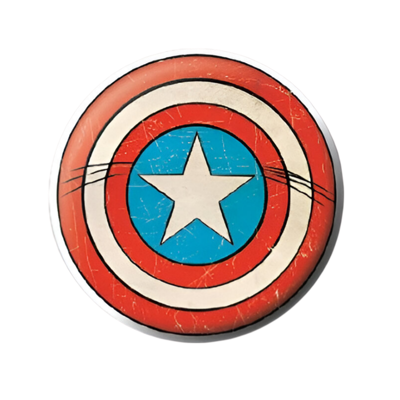 Κονκάρδα Pyramid Marvel Captain America Shield - Πολύχρωμη