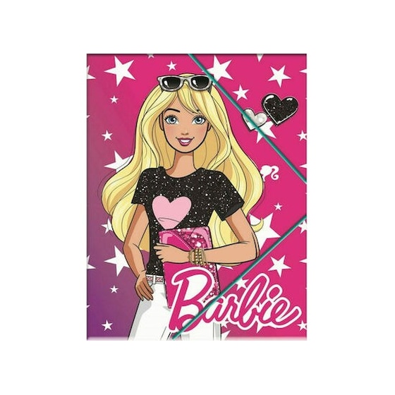 Nτοσιέ Με Λάστιχο Gim Α4 Barbie image 1