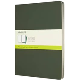 Σημειωματάριο Moleskine Plain Cahier Myrtle Green Large (3 Τεμάχια)