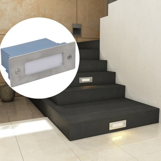 Vidaxl Φωτιστικά Led Χωνευτά Για Σκάλες 6 Τεμ. 44 X 111 X 56 Χιλ. image 3
