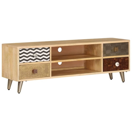 Έπιπλο Τηλεόρασης VidaXL από Ξύλο 120x30x40cm - Πολύχρωμο image 14