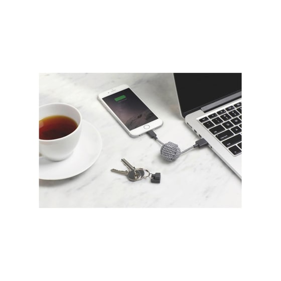 Καλώδιο δεδομένων Native Union Μπρελόκ Usb to Lightning 0.15m - Ζεβρέ image 3