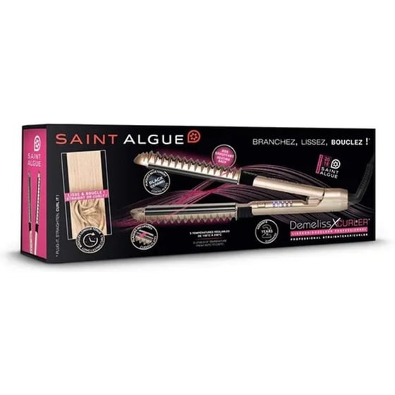Ψαλίδι Μαλλιών SAINT ALGUE Demeliss X-Curler/Waver 2 σε 1 56 W Χρυσό image 1