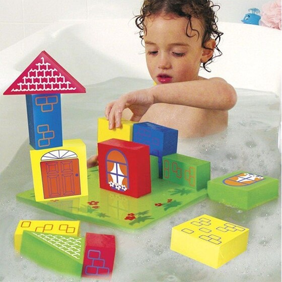 Παιχνίδι Μπάνιου Edushape Αφρώδες Floating Blocks Edu-545300 image 1