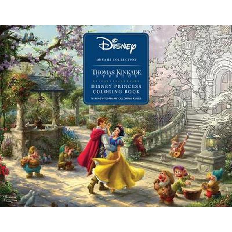 Disney Dreams Collection Thomas Kinkade Studios Disney Princess Coloring Book