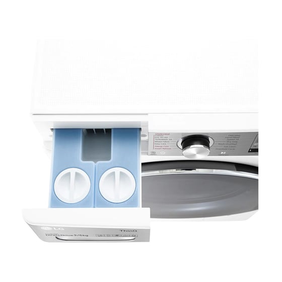 Πλυντήριο - Στεγνωτήριο Ρούχων LG F4DV909H2EA 9kg/6kg AI DD™, Ατμού, TurboWash™ 1400 Στροφές με WiFi Λευκό image 4