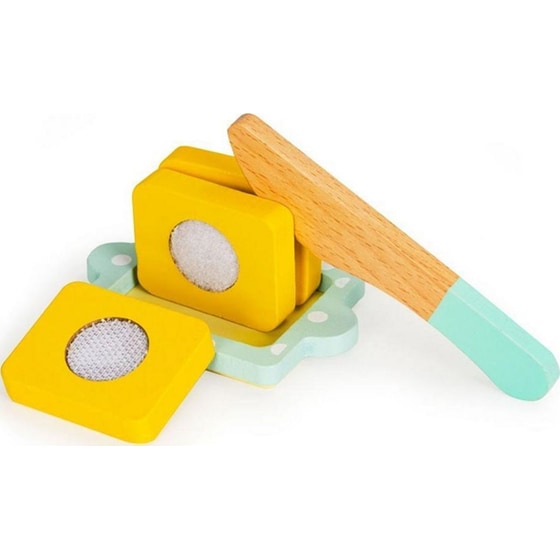 Παιδική Ξύλινη Ecotoys Hm200720 Τοστιέρα Φρυγανιέρα Με 11 Αξεσουάρ - 14x6x10 cm, image 2