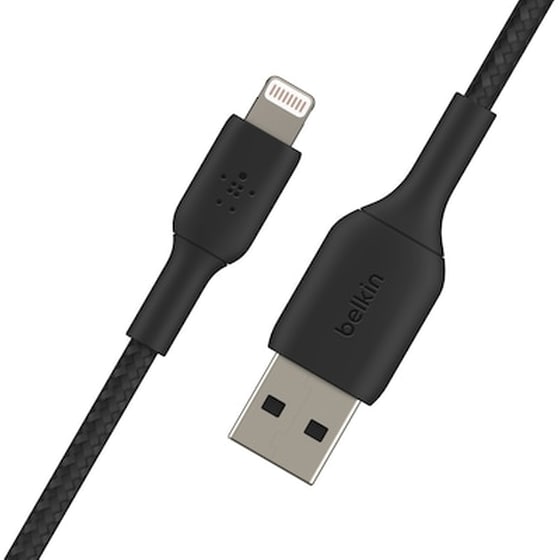Καλώδιο δεδομένων Belkin Coated Usb to Lightning 0.15m - Black image 1