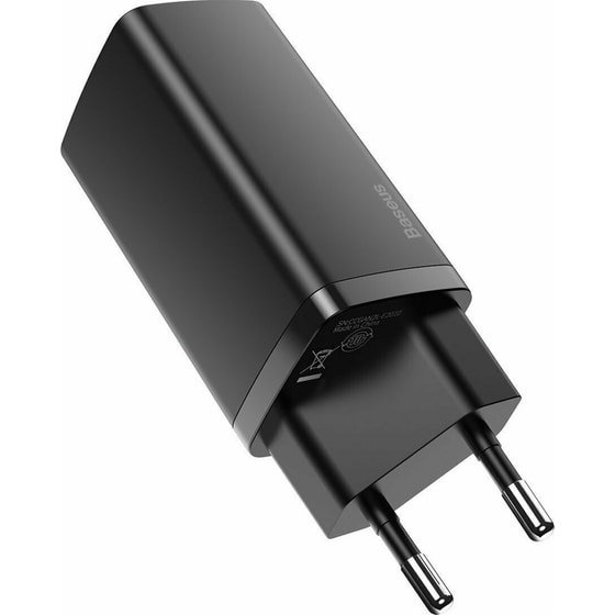 Φορτιστής Πρίζας Baseus 2 port Usb-C,Usb 65W - Black image 2